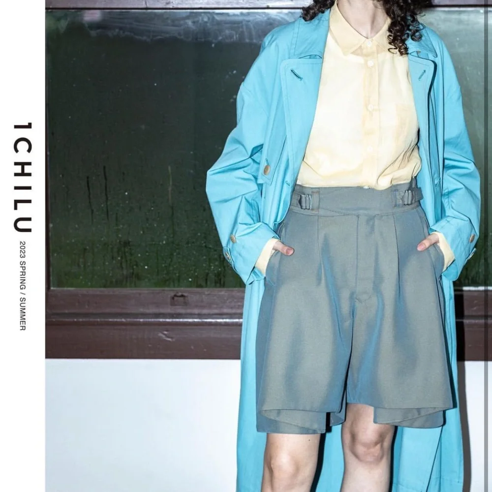 1CHILU SS23 Wide Leg Pleated Shorts - Picture 14 of 14